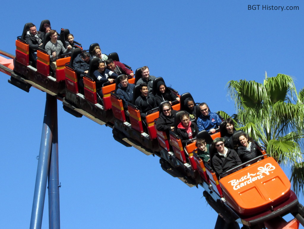 The Scorpion Rollercoaster at Busch Gardens Tampa Florida USA with