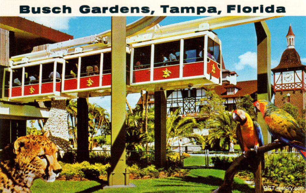 Veldt Monorail Bgt History Busch Gardens Tampa History