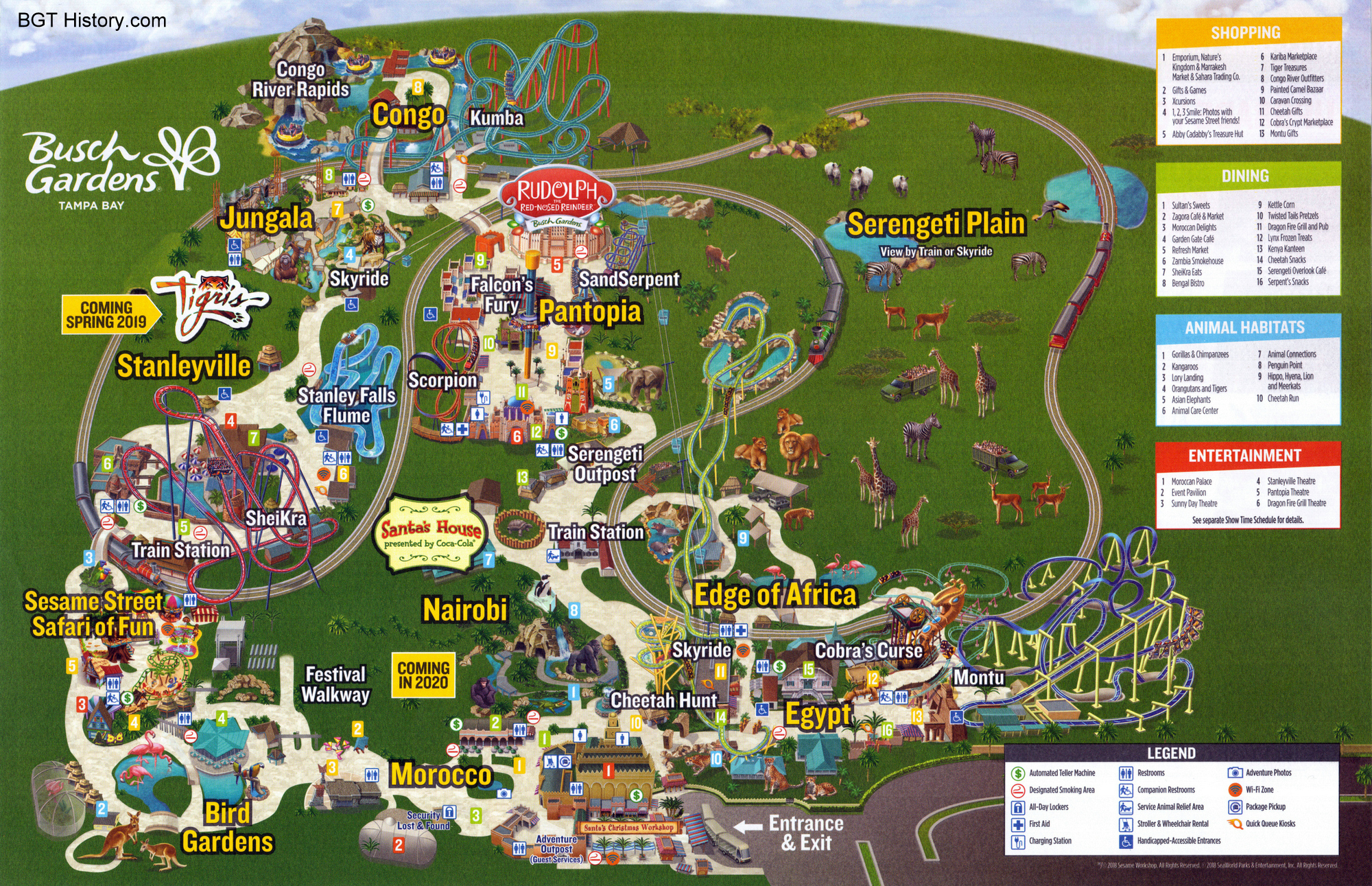 Maps Bgt History Busch Gardens Tampa History