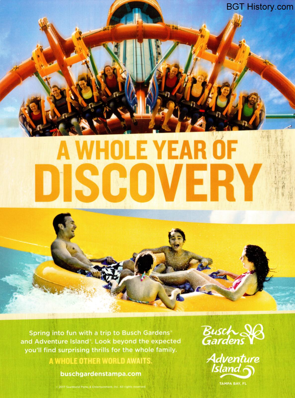 Advertisements Bgt History Busch Gardens Tampa History